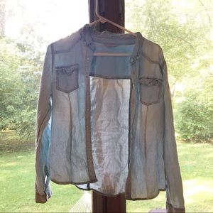 Button up denim shirt
